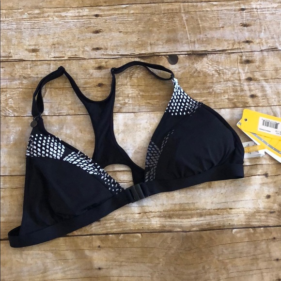 Lole Other - NWT Lole Black Print Bermuda 2 Bikini Top L